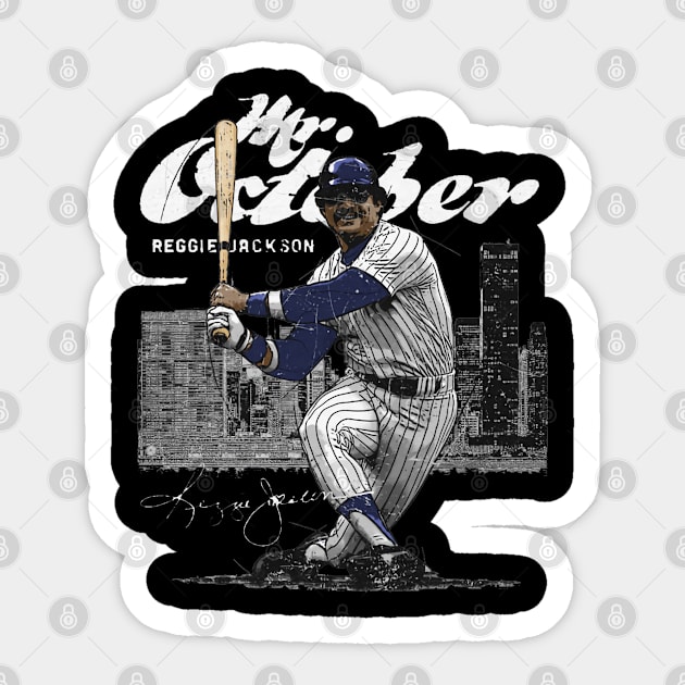 Reggie Jackson New York Y Mr. October Sticker by ganisfarhan